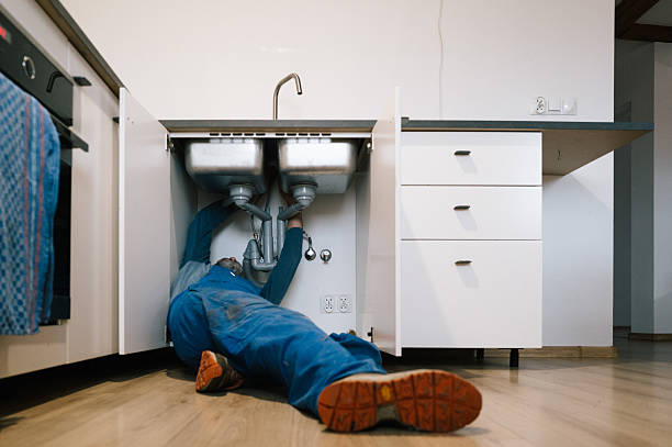 Professional Emergency Plumber technician working in Munith, MI